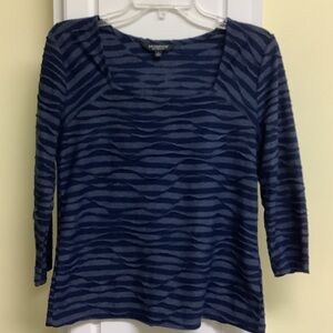 Liverpool square neck textured knit top